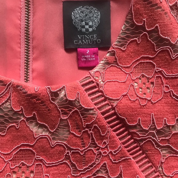 Vince Camino Coral Lace Dress in Size 2 - Picture 3 of 4